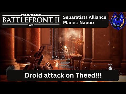 The droid attack on Theed!!! Star Wars Battlefront 2