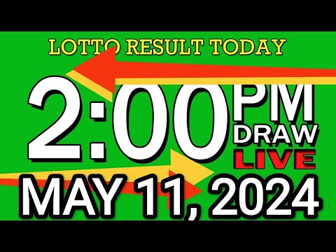 LIVE 2PM LOTTO RESULT TODAY MAY 11, 2024 #2D3DLotto #2pmlottoresultmay11,2024 #swer3result