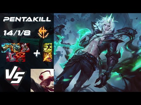 JUNGLE Viego vs Lee Sin [PENTAKILL] - NA Grandmaster Patch 26.2