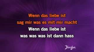 Karaoke Wenn das Liebe ist - Glashaus *