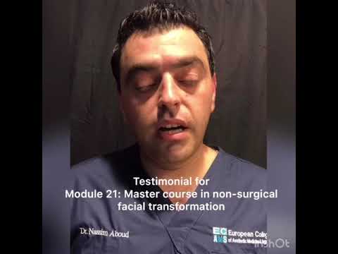 M21-Master course in non-surgical facial transformation: Testimonial by Dr. Nassim Aboud