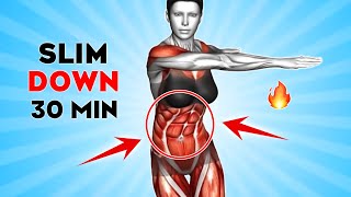 ➜ Lose Belly Fat Fast in 1 Week with 30 Min Standing Abs Workout | No Squats