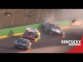Xfinity Series race with a wreck on Lap 1, Jeb Burton spins | NASCAR at Kentucky