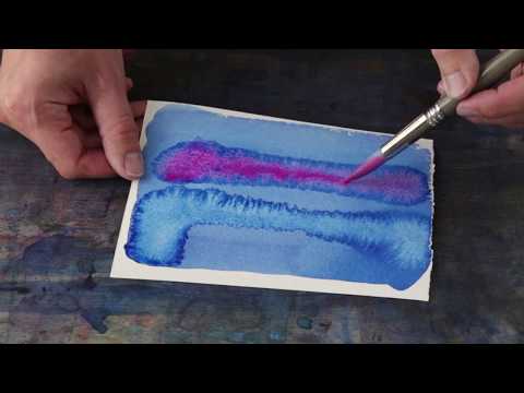 Ateljé 5 – En grundkurs i akvarell / #2 Experiment på torkande färg