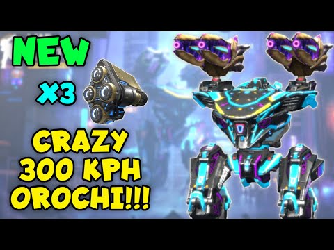 OMG! NEW OROCHI With 3 NITRO Unit - The FASTEST Robot In The Game | War Robots Max Speed Gameplay WR