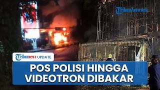 Pos Polisi, Videotron hingga Kios Dibakar Massa saat Perayaan May Day 2026 di Kota Bandung