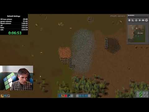 Factorio 0.16 Default Settings *(former) world record speed run - 3:28:53 by rain9441