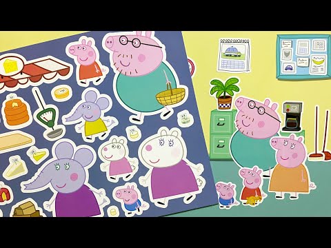 Peppa Pig Scene Sticker So Cute 小豬佩奇場景貼紙書玩具