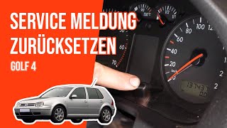 Youtube thumbnail of video "Service meldung zurücksetzen Golf 4 ⚠"