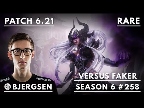 258. Bjergsen VERSUS Faker - Syndra vs Ryze - Mid - October 27th, 2016 - S6 Patch 6.21