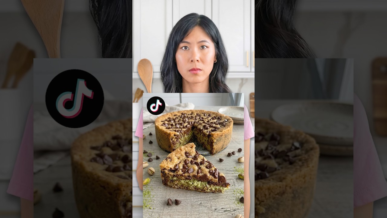 Testing a Stuffed Chocolate Chip Cookie Pie Cake from TikTok!