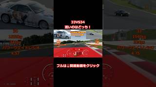 R33VSR34勝つのはどっちだ！【GT7】 #shorts