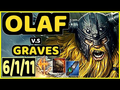 GILIUS (OLAF) vs GRAVES - 6/1/11 KDA JUNGLE GAMEPLAY - EUW Ranked DIAMOND