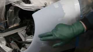 Precision Auto Body Car Dent Repair Block Wet Sanding and Final Primer to Perfection