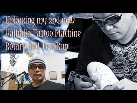 Unboxing my 2nd new Valhalla tattoo machine rotary and test run