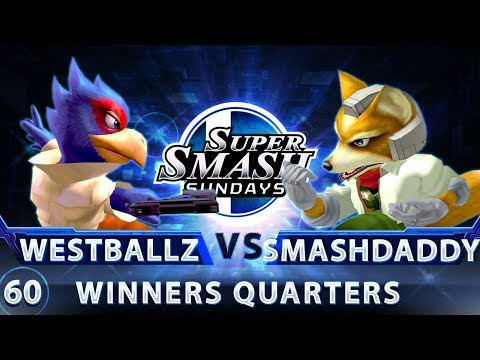 SSS 60 - Westballz (Falco) vs. Smashdaddy (Fox) - SSBM Winners Quarters - Smash Melee