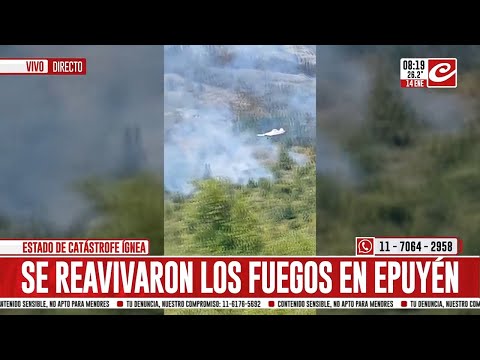 Alarma total en Chubut: se reavivaron los incendios en Epuyén