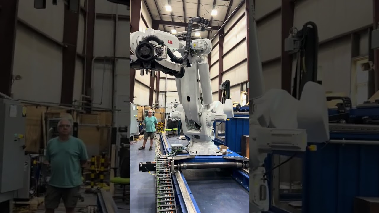 ABB robot material handling Matec Instruments disc inspection