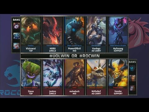 UOL vs ROC Game 2 Highlights - UNICORNS OF LOVE vs ROCCAT - QUARTERFINALS EU LCS SUMMER 2015