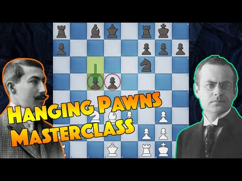 Hanging Pawns Strategy | Rubinstein vs Nimzowitsch | Carlsbad 1907