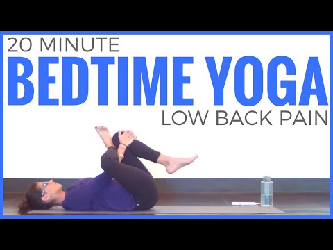 20 minute Beginners Bedtime Yoga for Lower Back Pain | Sarah Beth Yoga