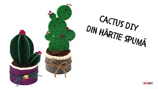DIY Cactus din Hârtie Spumă 