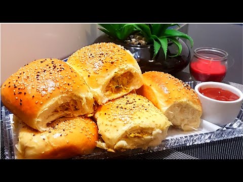 How To Make Chicken Buns Recipe By Cook With Fazila || Homemade Chicken Bun Recipe