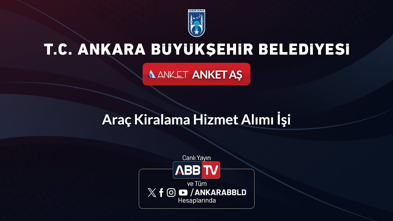 ANKET AŞ - Araç Kiralama Hizmet Alımı İşi