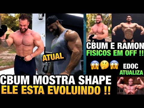 CBUM MOSTRA SHAPE ATUAL E BRAÇOS GIGANTES - OFF DO RAMON VS OFF DO CBUM - EDUARDO EDOC ATUALIZA