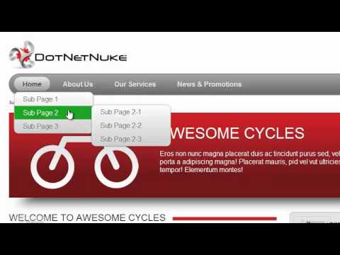 DotNetNuke Color Menus