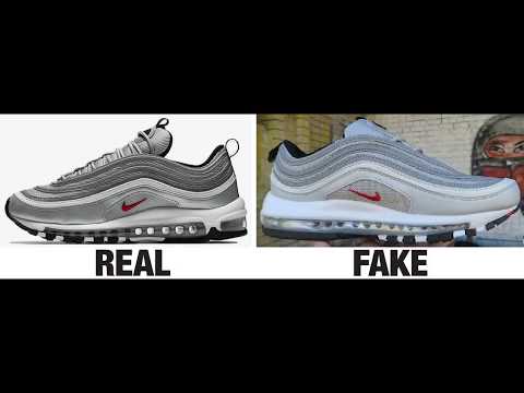 How To Spot Fake Nike Air Max 97 Sneakers / Trainers Authentic vs Replica Comparison