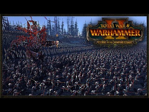 The Largest Curse Of The Vampire Coast Battle! Total War: Warhammer 2