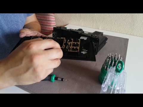 Чистим кнопки климат контроля в AUDI A4 B5