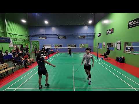 20221204 CRC SGVBC Semi F XD U17 Alan Zhang & Jaleesa Yu vs Jordan Lau & Erika Lai