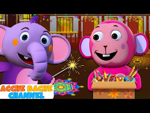 Dekho Aayi Diwali + Hindi Nursery Rhymes For Kids | Acche Bache Channel