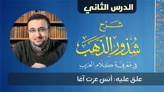 صورة الدرس الثاني من شرح شذور الذهب - أنس عزت آغا