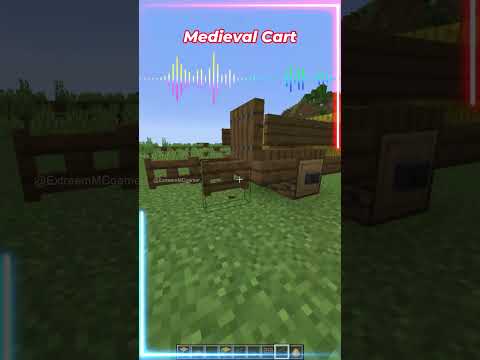 How to build a pull cart in minecraft #shorts #minecraft #tutorial