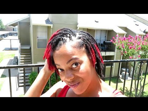 How To Dye Locs Red Using Adore| Easy at home Tutorial