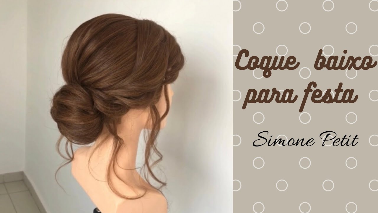 Coque baixo para festa