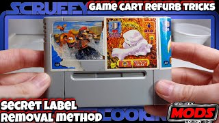 Secret Label Removal Method Game Cart Refurb Tricks