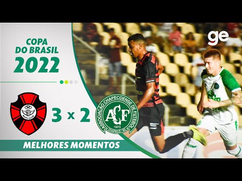 MOTO CLUB 3 x 2 CHAPECOENSE | MELHORES MOMENTOS | 1ª FASE COPA DO BRASIL 2022 | ge.globo