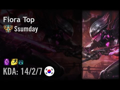 Fiora Top vs Fizz - Ssumday - KR Challenger Patch 6.8