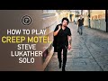 How To Play Steve Lukather Creep Motel Solo + TAB & BT