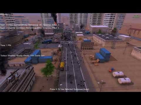 30 MKV Spartans vs 3000 Running Zombies UEBS