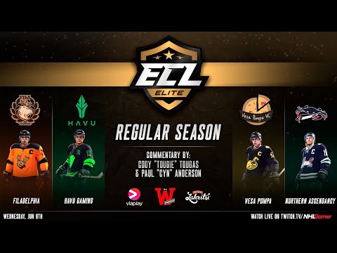 FILADELPHIA vs HAVU Gaming & Vesa Pompa vs Northern Ascendancy - ECL 12 Elite | NHL 21 EASHL 6s