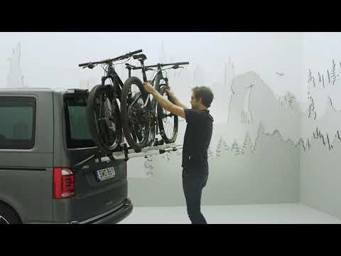 Thule Wanderway 911 Fahrradträger Montage Heckklappe VW T6 und T6.1