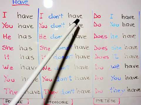 Si të zgjedhojmë "HAVE" & "HAVE GOT"  në "POHORE, MOHORE dhe PYETËSE".