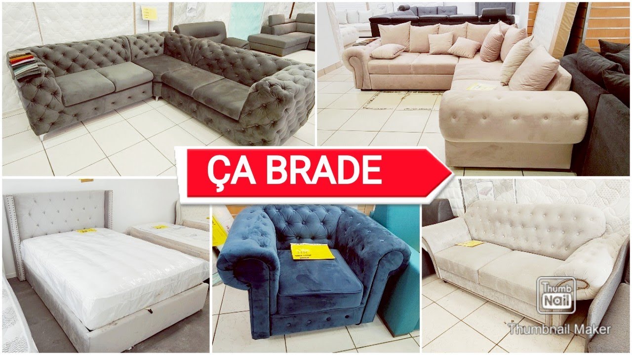 ÇA BRADE ??BON PLAN MEUBLE TENDANCE ?? CANAPÉ ET LIT?? MAGASIN À DECOUVRIR 11 MAI 22