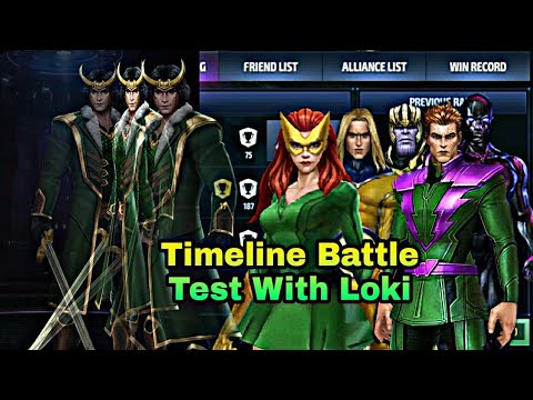 Timeline Battle Test With Loki New Uniform - Marvel Future Fight