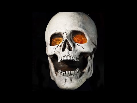 Super Skull | Giant Flickering Distortions Halloween Decoration
